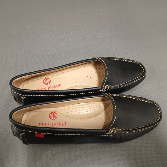 MARC JOSEPH NEW YORK Black Leather Loafer Size 5, Made in Brazil. Brand New. - Picture 2 of 5
